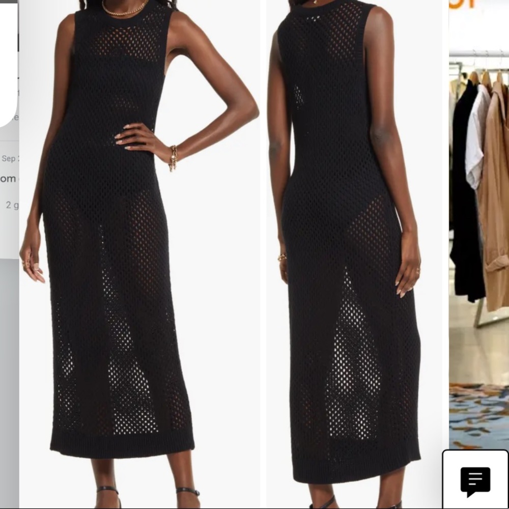 Brand New Nordstrom open stitch sleeveless sweater Dress